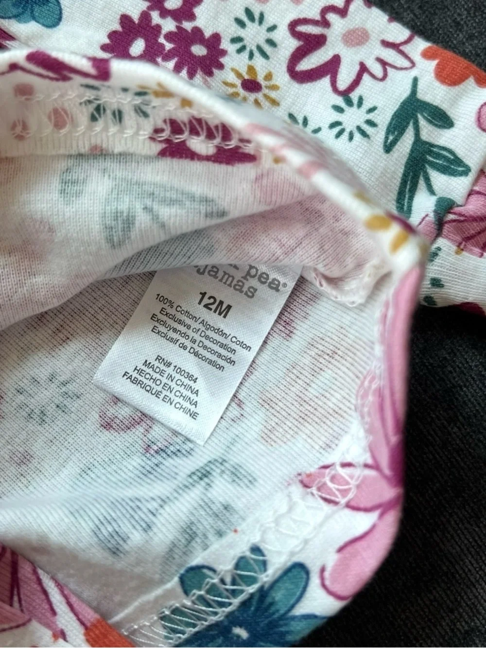NWOT Chick Pea Fall Floral Pajamas Size 12 Months